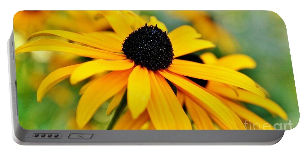 Flowers Portable Battery Charger featuring the photograph Yellow Marvel by Sheila Ping