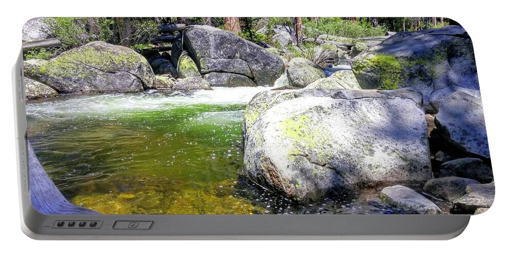 Gold Portable Battery Charger featuring the photograph Yosemite Alive by J R Yates