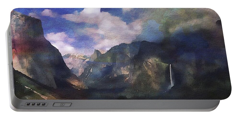 Yosemite Portable Battery Charger featuring the photograph Yosemite H2O Color by Russ Considine