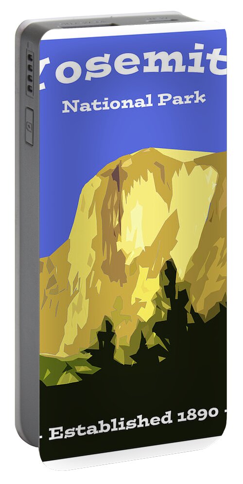 Yosemite Portable Battery Charger featuring the digital art Yosemite Poster by Bruce 