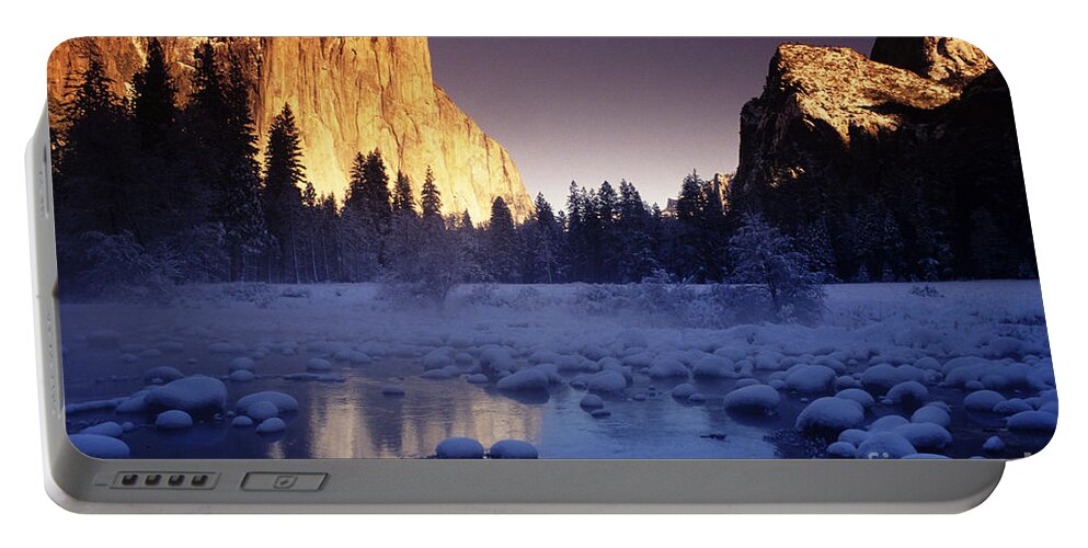 Afternoon Portable Battery Charger featuring the photograph Yosemite Valley Sunset by Michael Howell - Printscapes