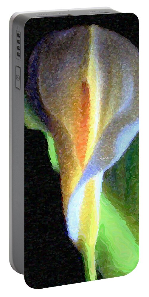 Rafael Salazar Portable Battery Charger featuring the digital art You Brighten my Day by Rafael Salazar