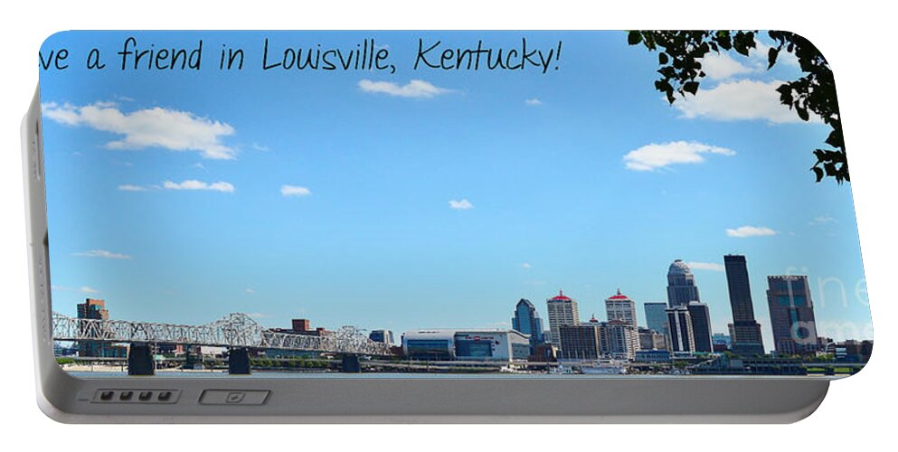 Louisville Kentucky Portable Battery Charger featuring the photograph You have a friend in Louisville Kentucky by Stacie Siemsen