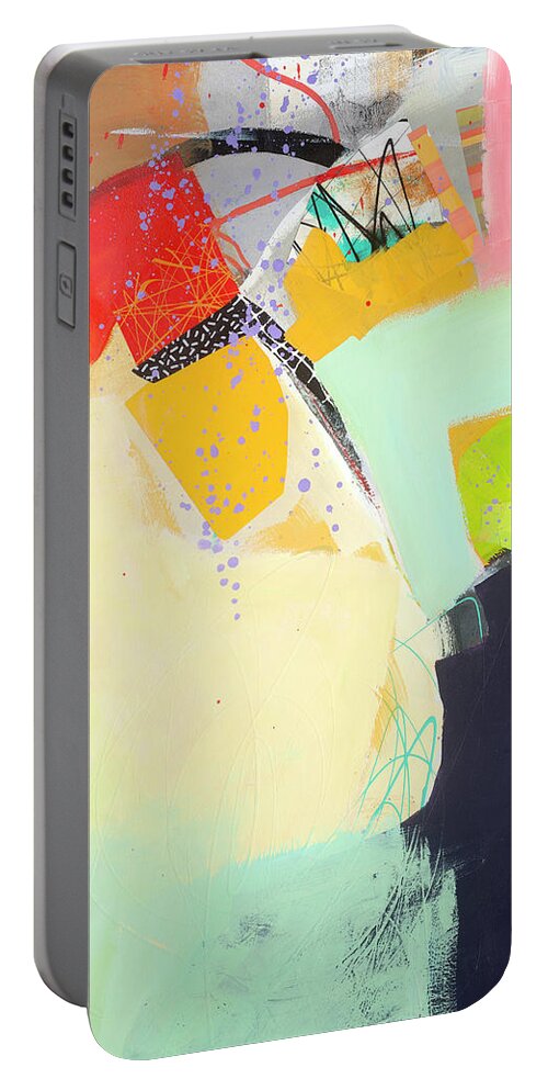 Abstract Art Portable Battery Charger featuring the painting You Should See Me Now by Jane Davies