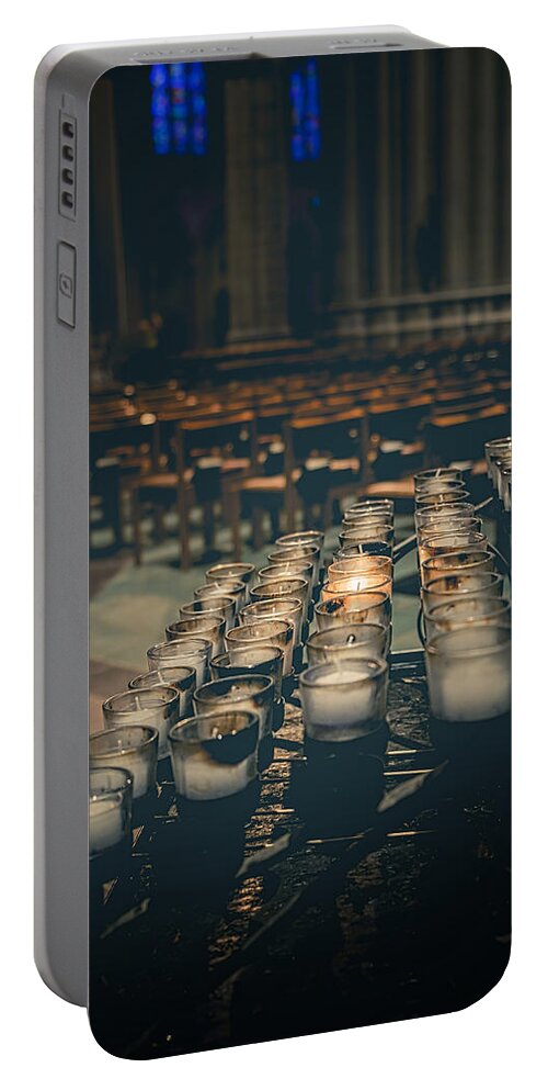 Catholic Portable Battery Charger featuring the photograph You Were There For Me by Lucinda Walter