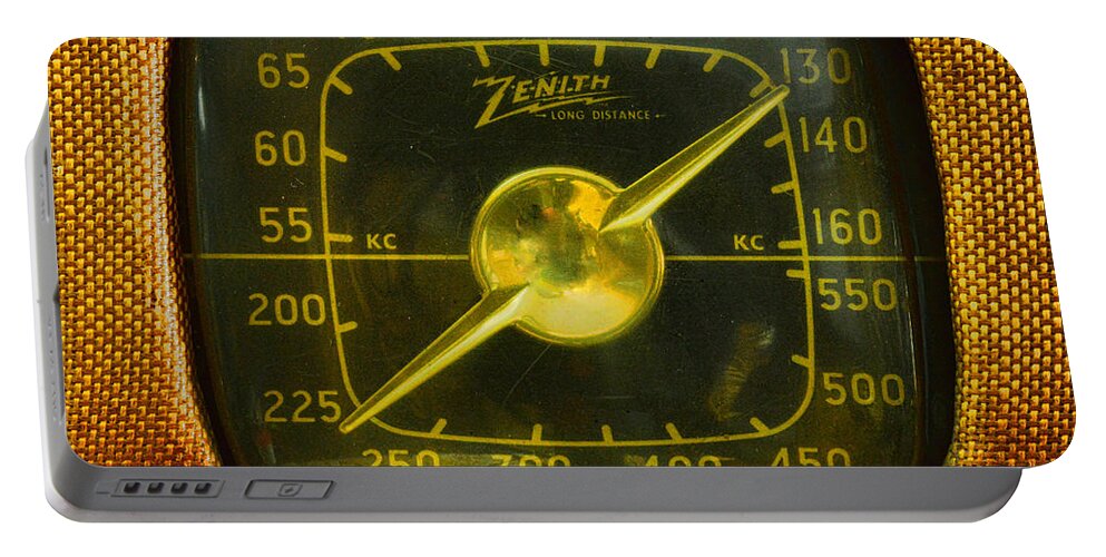 Paul Ward Portable Battery Charger featuring the photograph Zenith Radio Dial by Paul Ward
