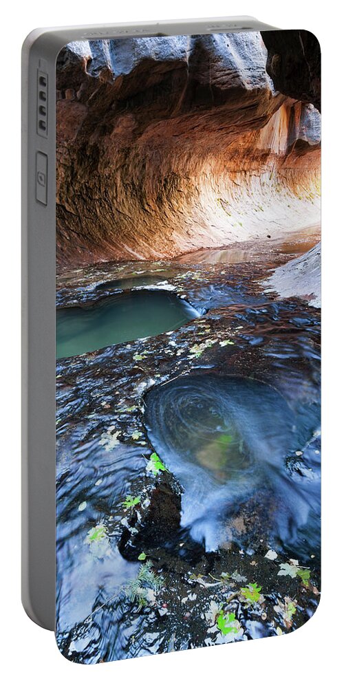 No People Portable Battery Charger featuring the photograph Zion National Park Subway by Brett Pelletier