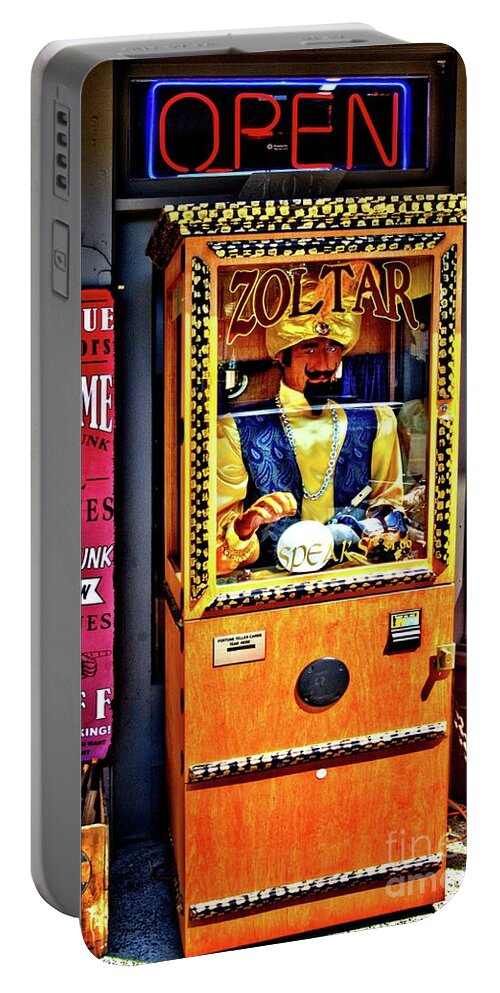 Fortune Teller Portable Battery Charger featuring the photograph Zoltar... Tells Your Fortune by Lauren Leigh Hunter Fine Art Photography