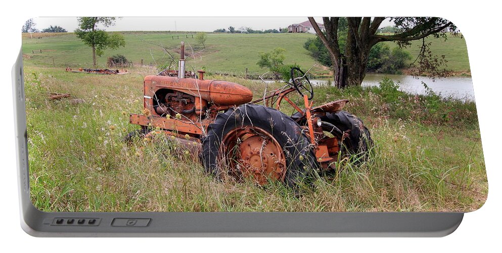 Tractor Portable Battery Charger featuring the photograph Allis Chalmers #1 by Rick Rauzi