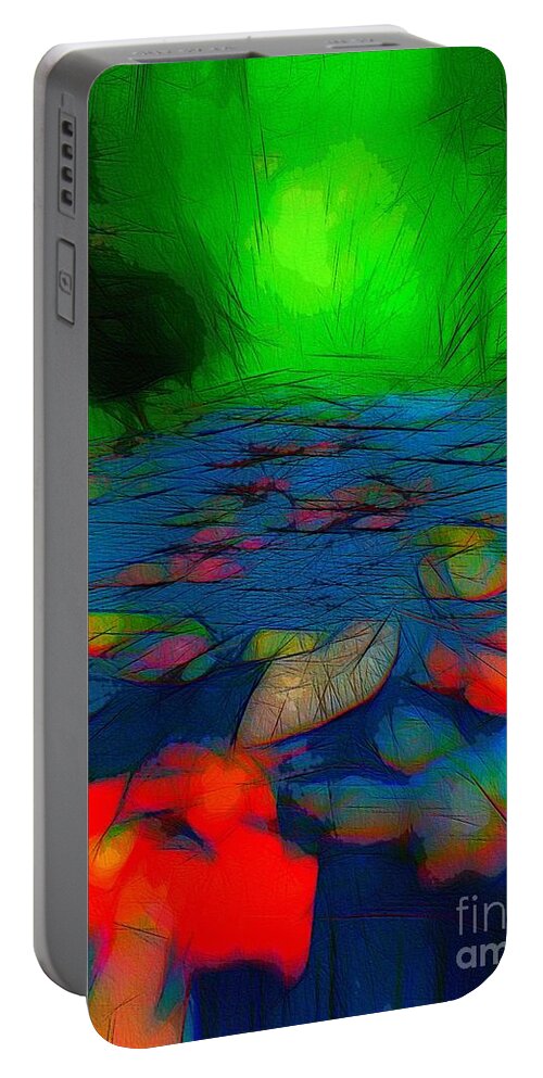 Autumn Portable Battery Charger featuring the digital art Autumn Leaves #2 by Diana Rajala