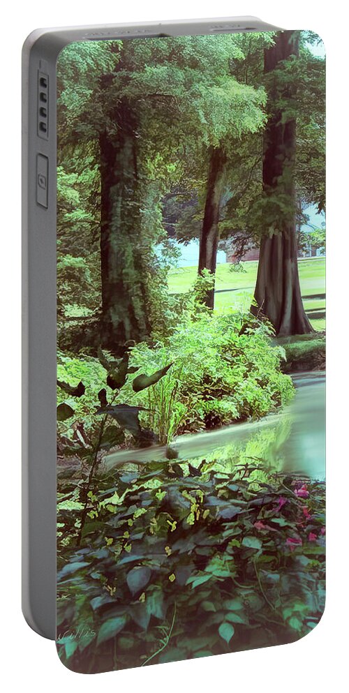 Reelfoot Portable Battery Charger featuring the photograph Bank of Reelfoot Lake #1 by Bonnie Willis