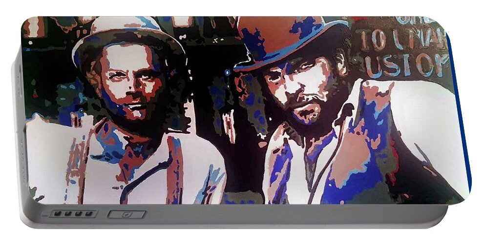 BUD SPENCER AND TERENCE HILL Movie Scene Portable Battery Charger