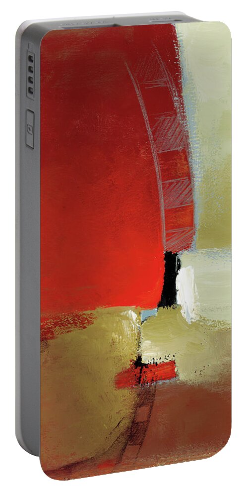 Spontaneous Portable Battery Charger featuring the painting Canyon Light I by Lanie Loreth