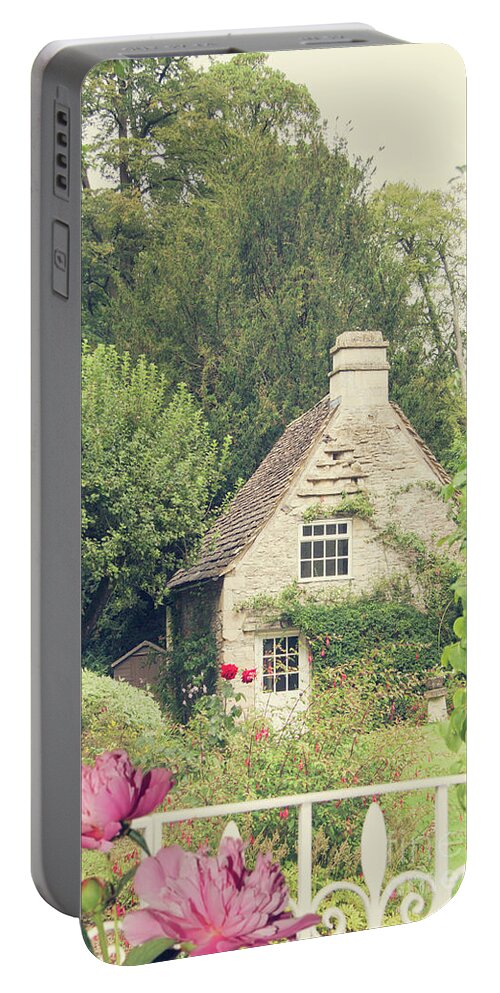 Cottage Portable Battery Charger featuring the photograph Country Cottage Garden #2 by Ethiriel Photography