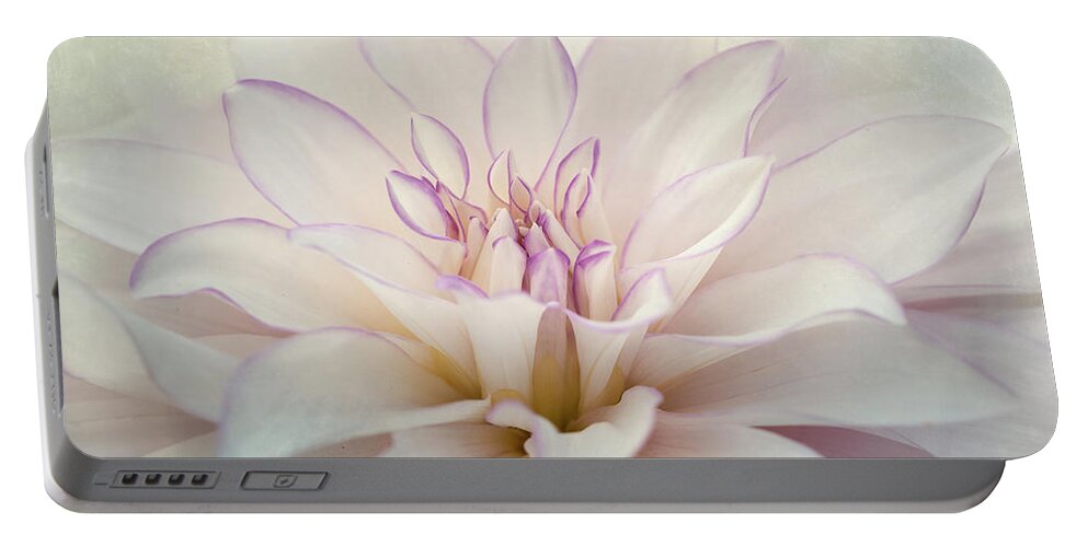 Photography. Photopainting Portable Battery Charger featuring the digital art Dahlia Splendor 2 by Terry Davis