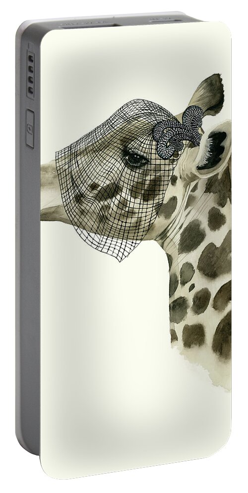 Animals Portable Battery Charger featuring the painting Downton Animals II #1 by Grace Popp