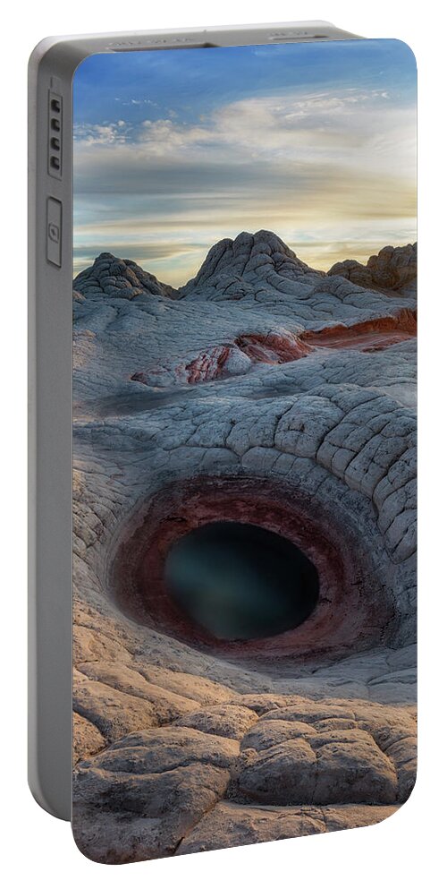 2017 Portable Battery Charger featuring the photograph Dragon Eye #1 by Alex Mironyuk