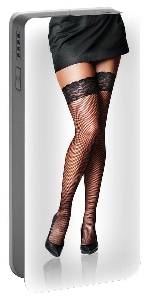 Legs Portable Battery Charger featuring the photograph Female Legs #1 by Jelena Jovanovic