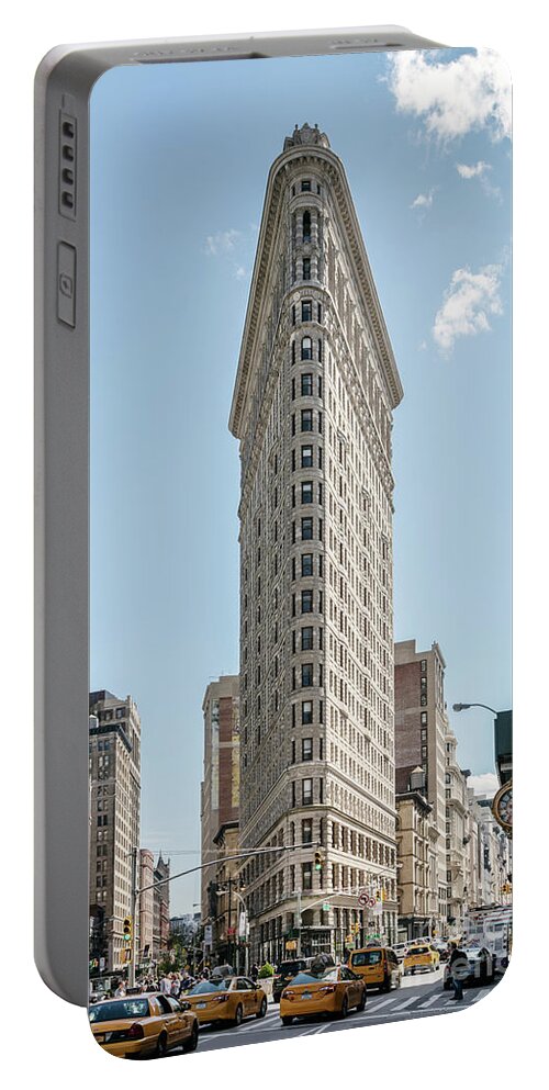 Flatiron Portable Battery Charger featuring the photograph Flatiron building , Manhattan, New York, USA #1 by Matteo Colombo
