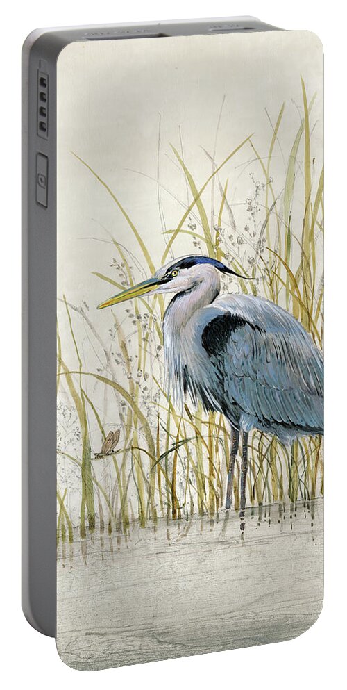 Animals Portable Battery Charger featuring the painting Heron Sanctuary II #1 by Tim Otoole
