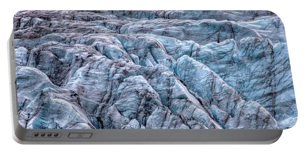 Drone Portable Battery Charger featuring the photograph Iceland Glacier by David Letts