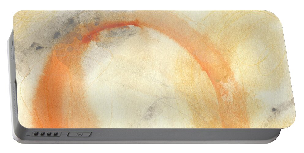Abstract Portable Battery Charger featuring the painting Implicit I by June Erica Vess
