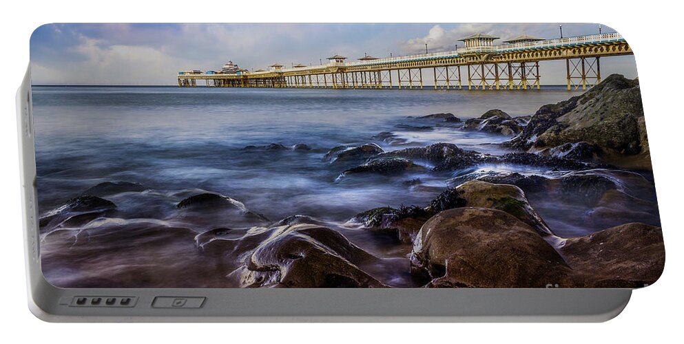 Pier Portable Battery Charger featuring the photograph Llandudno Pier #1 by Ian Mitchell