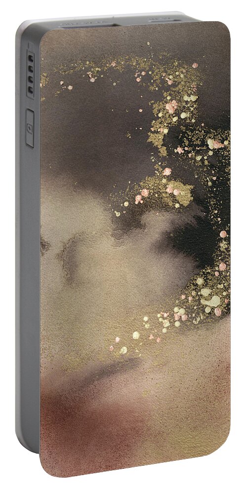 Embellished Portable Battery Charger featuring the painting Mountain Seasons II by Joyce Combs
