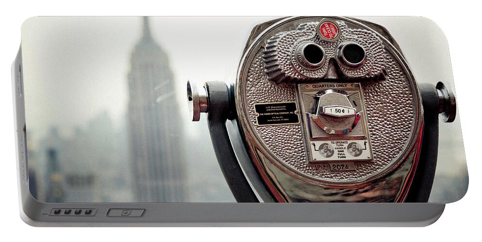 Empire State Building Portable Battery Charger featuring the photograph Observation #1 by RicharD Murphy