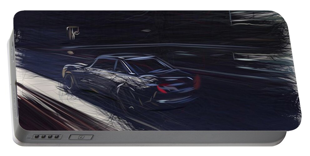 Peugeot Portable Battery Charger featuring the digital art Peugeot e Legend Drawing #2 by CarsToon Concept