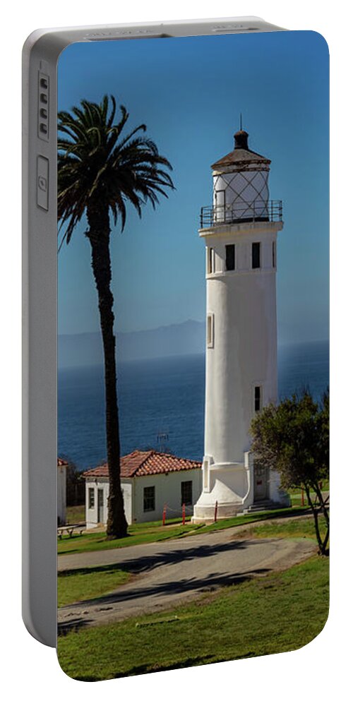 Architecture Portable Battery Charger featuring the photograph Point Vicente Lighthouse #2 by Ed Clark