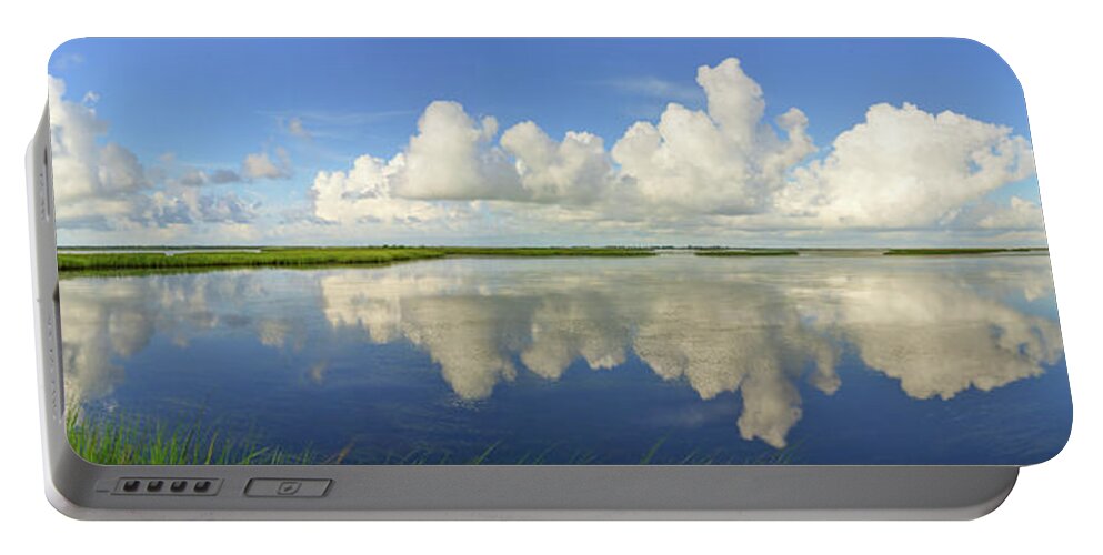  Portable Battery Charger featuring the photograph Port Bay Pano by Christopher Rice