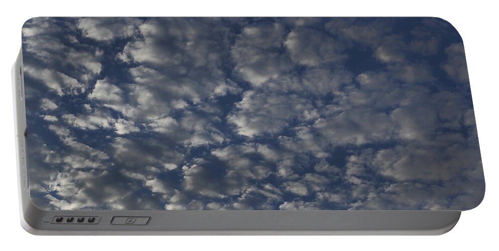 Winter Portable Battery Charger featuring the photograph Rain Cloud Seeds by Richard Thomas