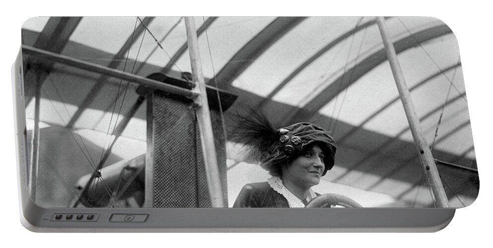 1910s Portable Battery Charger featuring the photograph Raymonde De Laroche, French Aviatrix #1 by Science Source