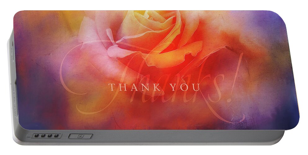 Photography Portable Battery Charger featuring the digital art Saying Thank You by Terry Davis