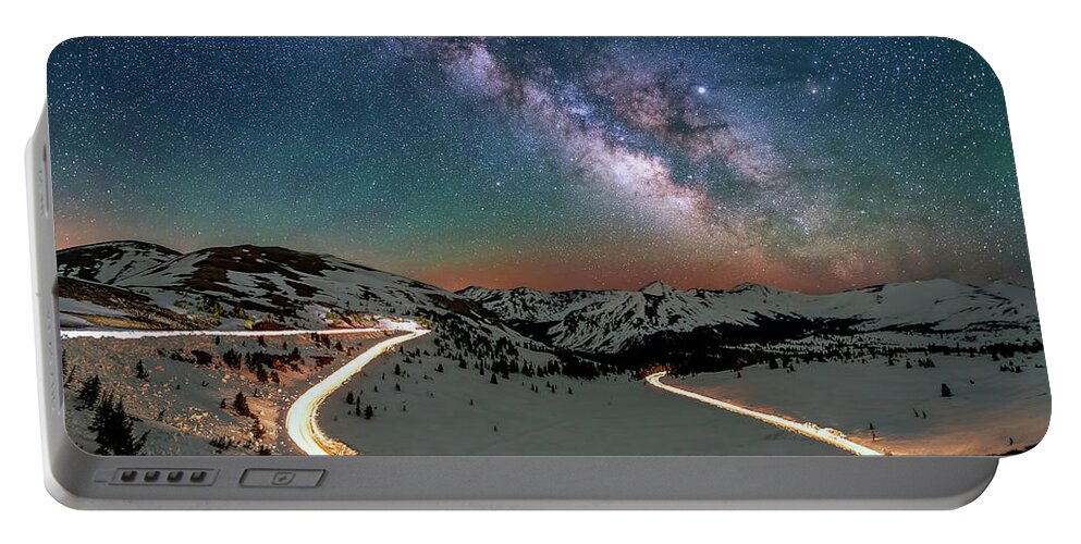 Milky Way Portable Battery Charger featuring the photograph Switchback #1 by David Soldano