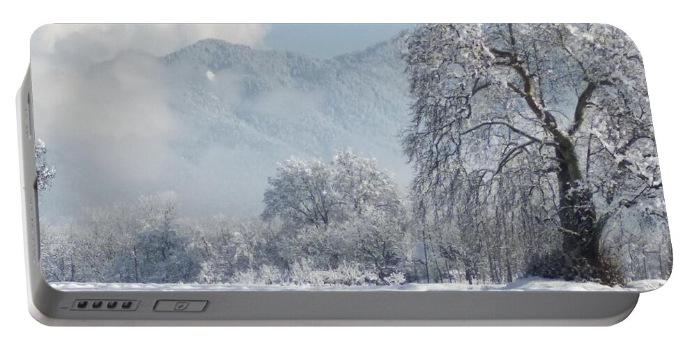  Portable Battery Charger featuring the photograph The Snow Story by Jacob