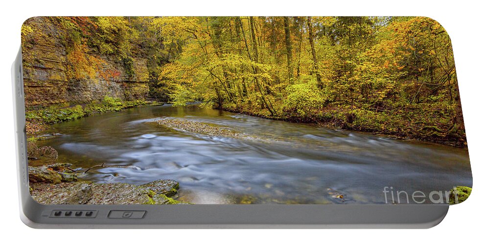 Wutach-gorge Portable Battery Charger featuring the photograph The Wutach Gorge #2 by Bernd Laeschke