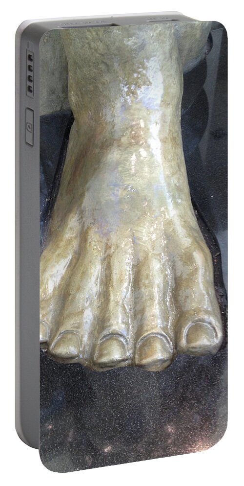 Leonard Jungwith Portable Battery Charger featuring the photograph Toenails #1 by Joseph Yarbrough