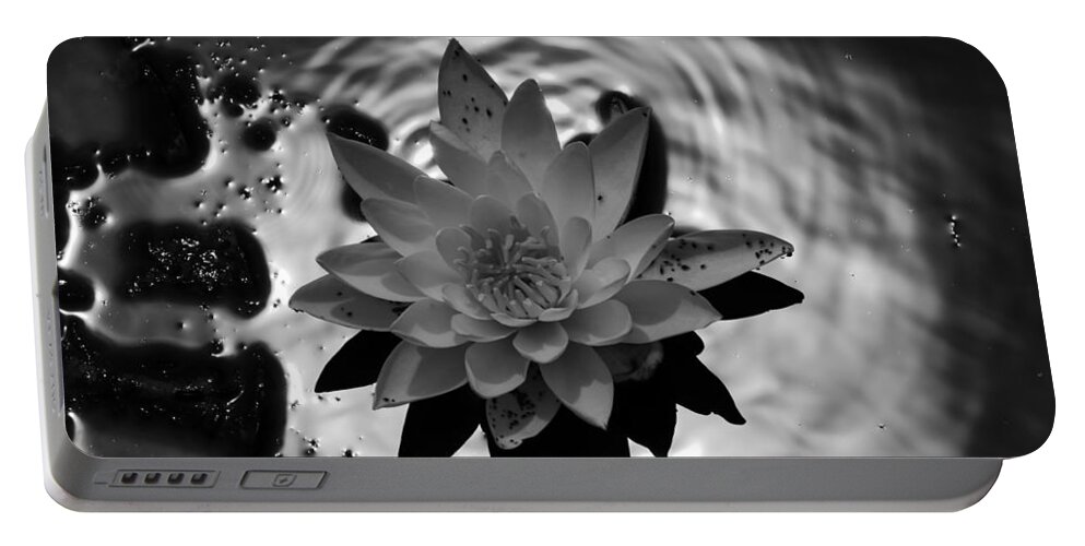 Jane Ford Portable Battery Charger featuring the photograph Water lily #1 by Jane Ford