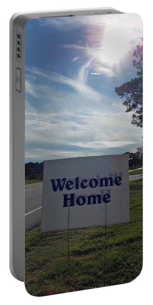 Welcome Portable Battery Charger featuring the photograph Welcome Home #1 by Matthew Seufer