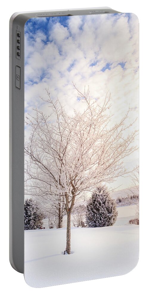 America Portable Battery Charger featuring the photograph Winter scene in Central Kentucky #1 by Alexey Stiop