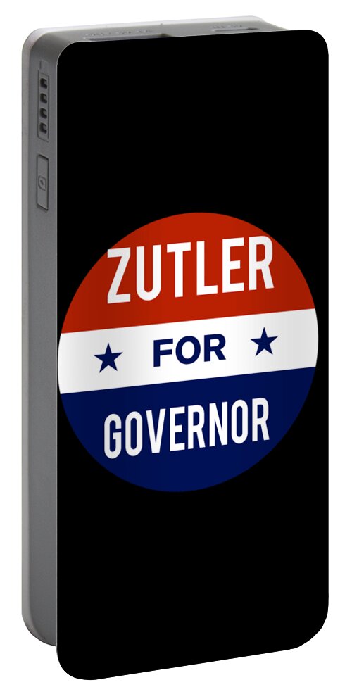 Election Portable Battery Charger featuring the digital art Zutler For Governor 2018 #1 by Flippin Sweet Gear