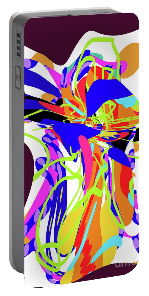 Walter Paul Bebirian: Volord Kingdom Art Collection Grand Gallery Portable Battery Charger featuring the digital art 10-13-2019f by Walter Paul Bebirian