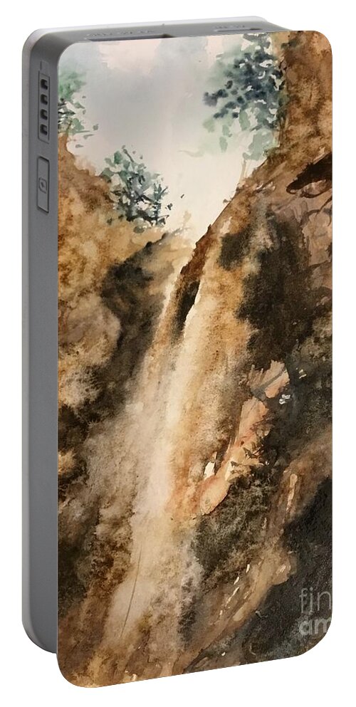 11520191 Portable Battery Charger featuring the painting 1152019 by Han in Huang wong