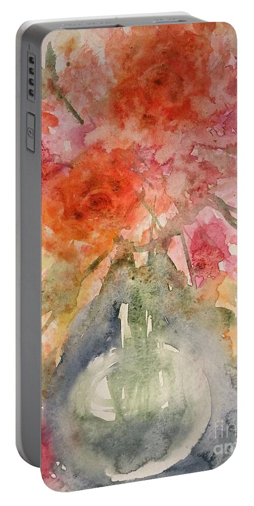 1162019 Portable Battery Charger featuring the painting 1162019 by Han in Huang wong