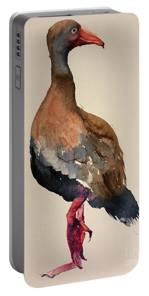 1252019 Portable Battery Charger featuring the painting 1252019 by Han in Huang wong