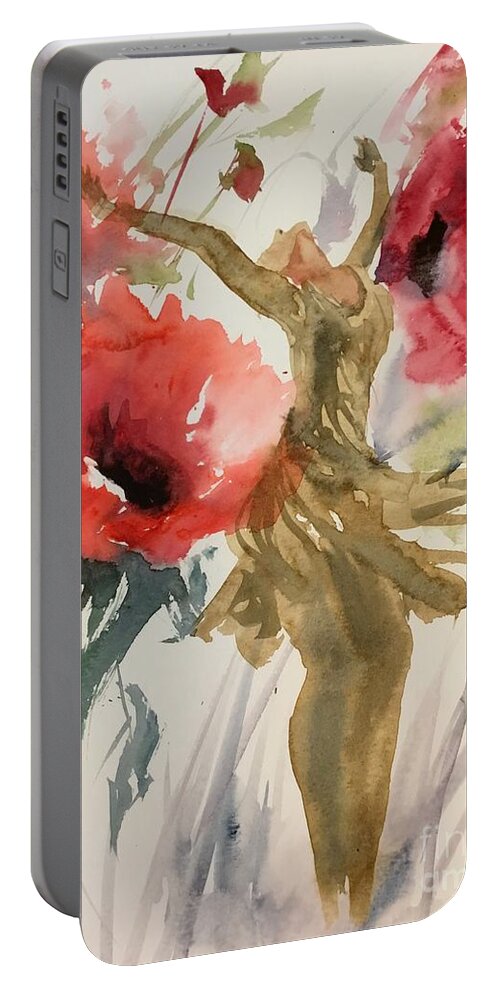 1362019 Portable Battery Charger featuring the painting 1362019 by Han in Huang wong