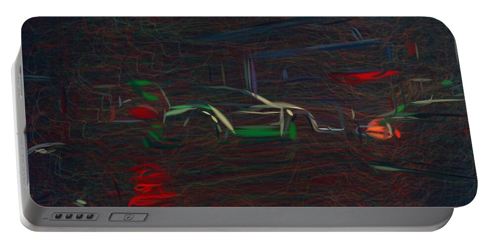 Bentley Portable Battery Charger featuring the digital art Bentley Continental GT3 Drawing #31 by CarsToon Concept
