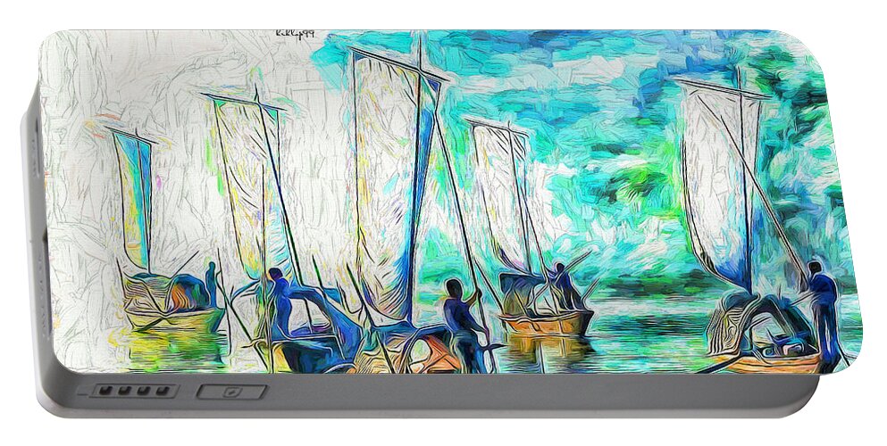 Paint Portable Battery Charger featuring the painting 14 of 100 SPECIAL DISCOUNT by Nenad Vasic